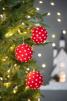 Christmas Ball Ornaments - Red