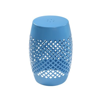 Round Lace - Cut Side Table - Blue