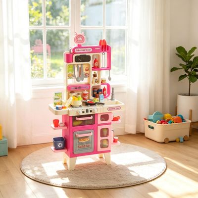 Complete Home Kitchen Simulation Set - Pink