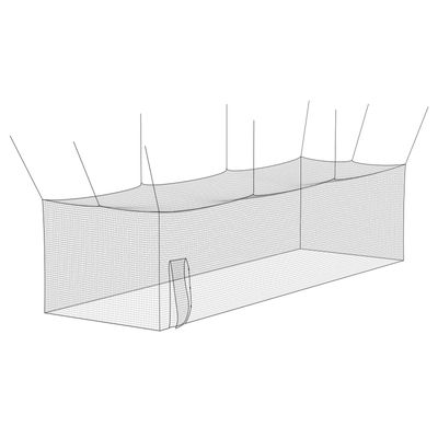Baseball Batting Cage, 41.7 x 12.8 x 10.1 FT Freestanding Portable