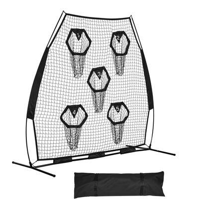7 x 7 ft Football Trainer Throwing Net - Black
