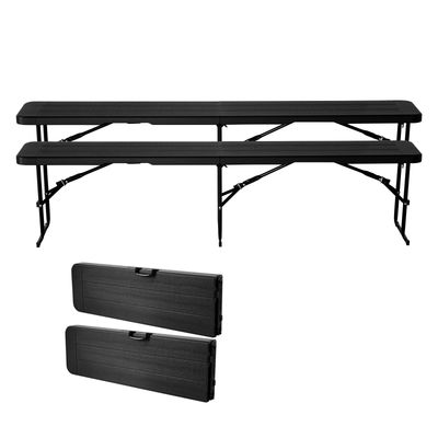 Plastic Folding Bench, 6 ft Portable Bench for Outdoor Picnic Party