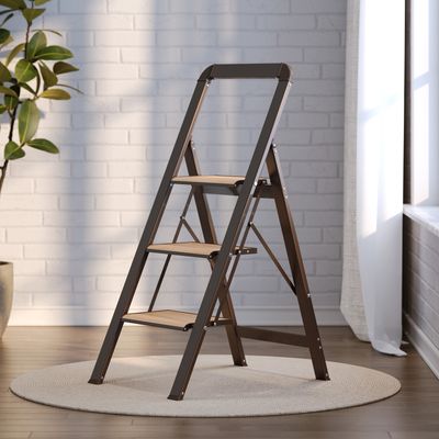 3 Step Ladder Folding Step Stool for Adults with Wide Anti - Slip 3 Step Ladder Folding Step Stool for Adults with Wide Anti - Slip