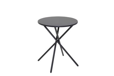 Folding Round High Top Indoor Outdoor with Removable Legs - Black