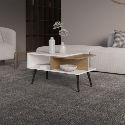 Vowinckel Coffee table, Living Room, White/ Light Pine - Multi