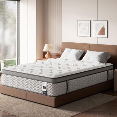 10 10" King Hybrid Mattresses for Back Pain - White