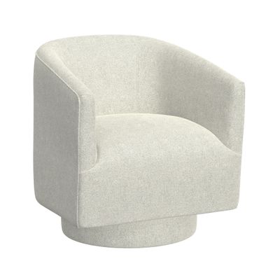 White Swivel Accent Chair