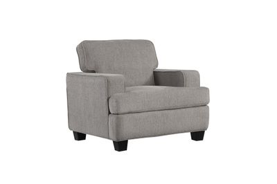 Gray Accent Chair - Fabric - 35 x 38 x 35.5 in.
