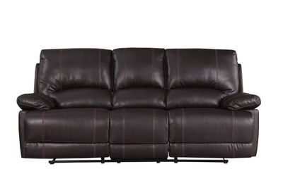 Global United Leather - Air Recliining Sofa - Brown Global United Leather - Air Recliining Sofa - Brown