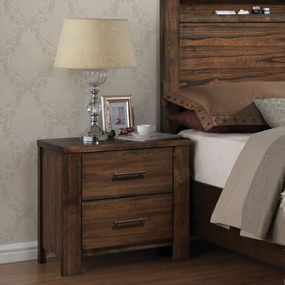 Oak 2 - Drawer Nightstand