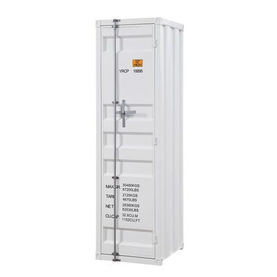White Wardrobe with Full - length Container Lock White Wardrobe with Full - length Container Lock