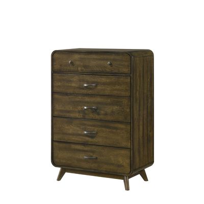 Mid Century Modern Style 1pc Chest Angled Legs Metal Side Glides Mid Century Modern Style 1pc Chest Angled Legs Metal Side Glides