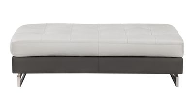 Global United Genuine Leather Sectional - Gray Global United Genuine Leather Sectional - Gray