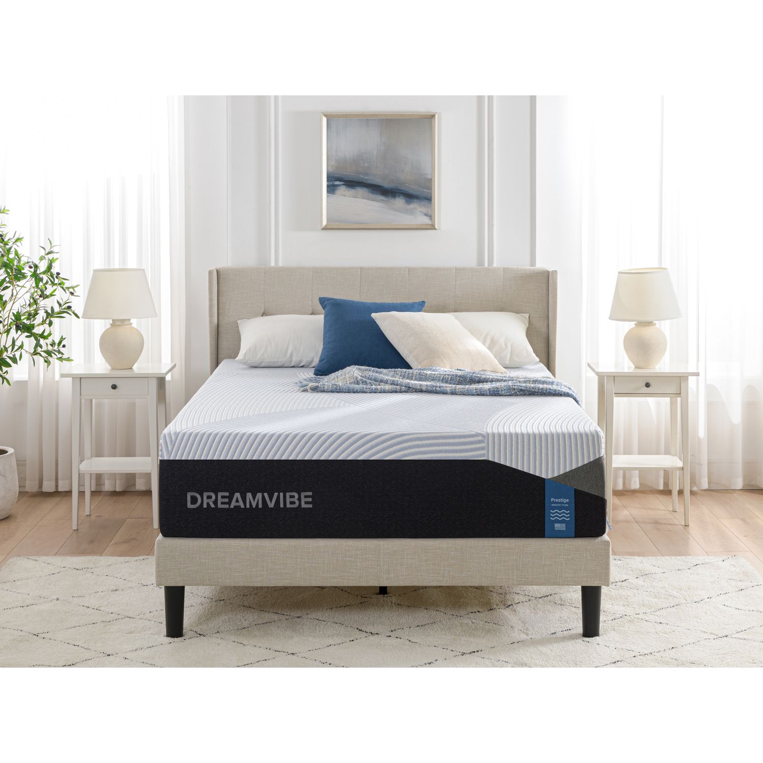 DreamVibe Prestige 14in Memory Foam Mattress California King - White DreamVibe Prestige 14in Memory Foam Mattress California King - White