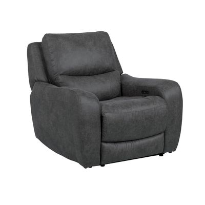 Contemporary Style Power Recliner Oversized Seat Track Arms Corner