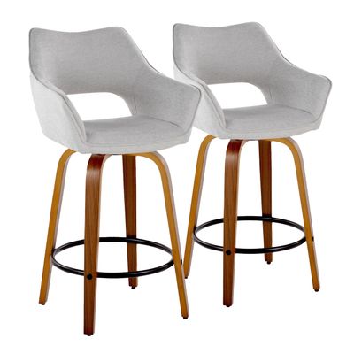 26 Contemporary Fixed - Height Counter Stool with Swivel - 24x22x40IN