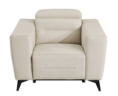 Global United Top Grain Italian Leather Chair with Power - 43 x 41 x