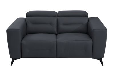 Global United Top Grain Italian Leather Loveseat with Power - 43 x 65