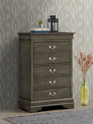 Stylish Traditional Gray Storage Chest Stylish Traditional Gray Storage Chest