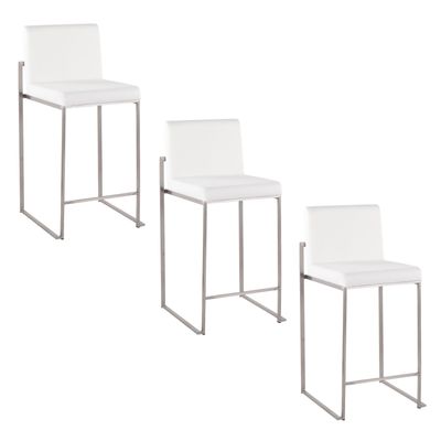 26 Contemporary High Back Counter Stool in - 19.5x16.5x35.5IN