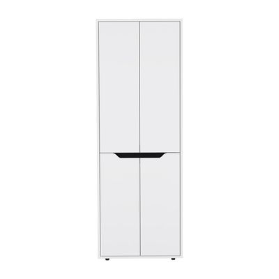 Multistorage Kitchen Pantry Hepler, Kitchen, White / Black