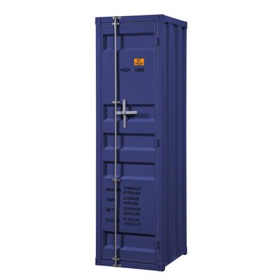 Blue Wardrobe with Full - length Container Lock Blue Wardrobe with Full - length Container Lock