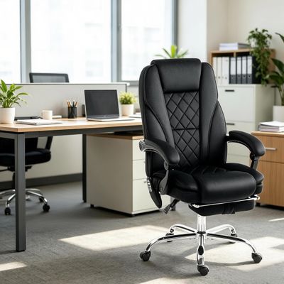Computer Chair, Office Chair, Massage Office Chair - Black