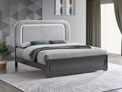 Wave G08500A - KB KING BED (Mattress Not Included), Wenge Wave G08500A - KB KING BED (Mattress Not Included), Wenge