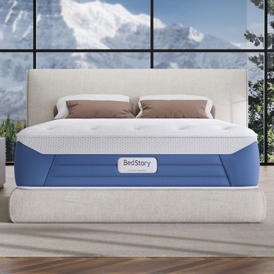 Bedstory Glacier Cool Lux 14 King Plush Hybrid Mattress with Instant Bedstory Glacier Cool Lux 14 King Plush Hybrid Mattress with Instant