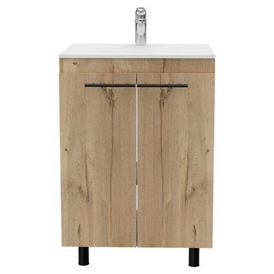 Floor Cabinet Oxnard, Bathroom, Light Oak
