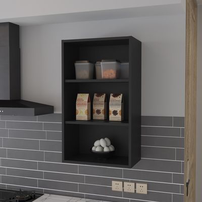 Wall Cabinet Aspen, Kitchen, Black Wall Cabinet Aspen, Kitchen, Black