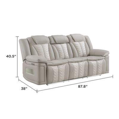 Cruiser 3 - Piece Power Reclining Living Room Set with LED Lighting