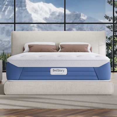 Bedstory Glacier Cool Pro 13 King Plush Hybrid Mattress with Instant Bedstory Glacier Cool Pro 13 King Plush Hybrid Mattress with Instant