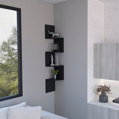 Shelf Crestone, Living Room, Black Shelf Crestone, Living Room, Black