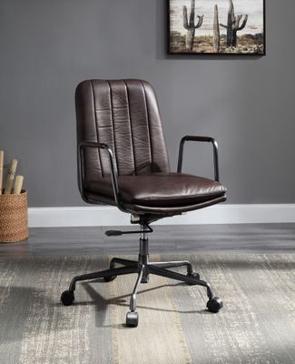 Mars Top Office Chair with Swivel - Brown