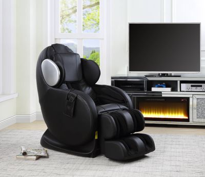Pacari Black Leatherette Massage Chair
