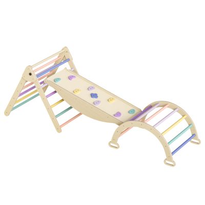 5 in 1 Pikler Triangle Set - Natural Wood