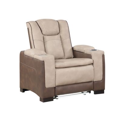 Bruno Traditional Power Recliner Chair with LED Lighting and