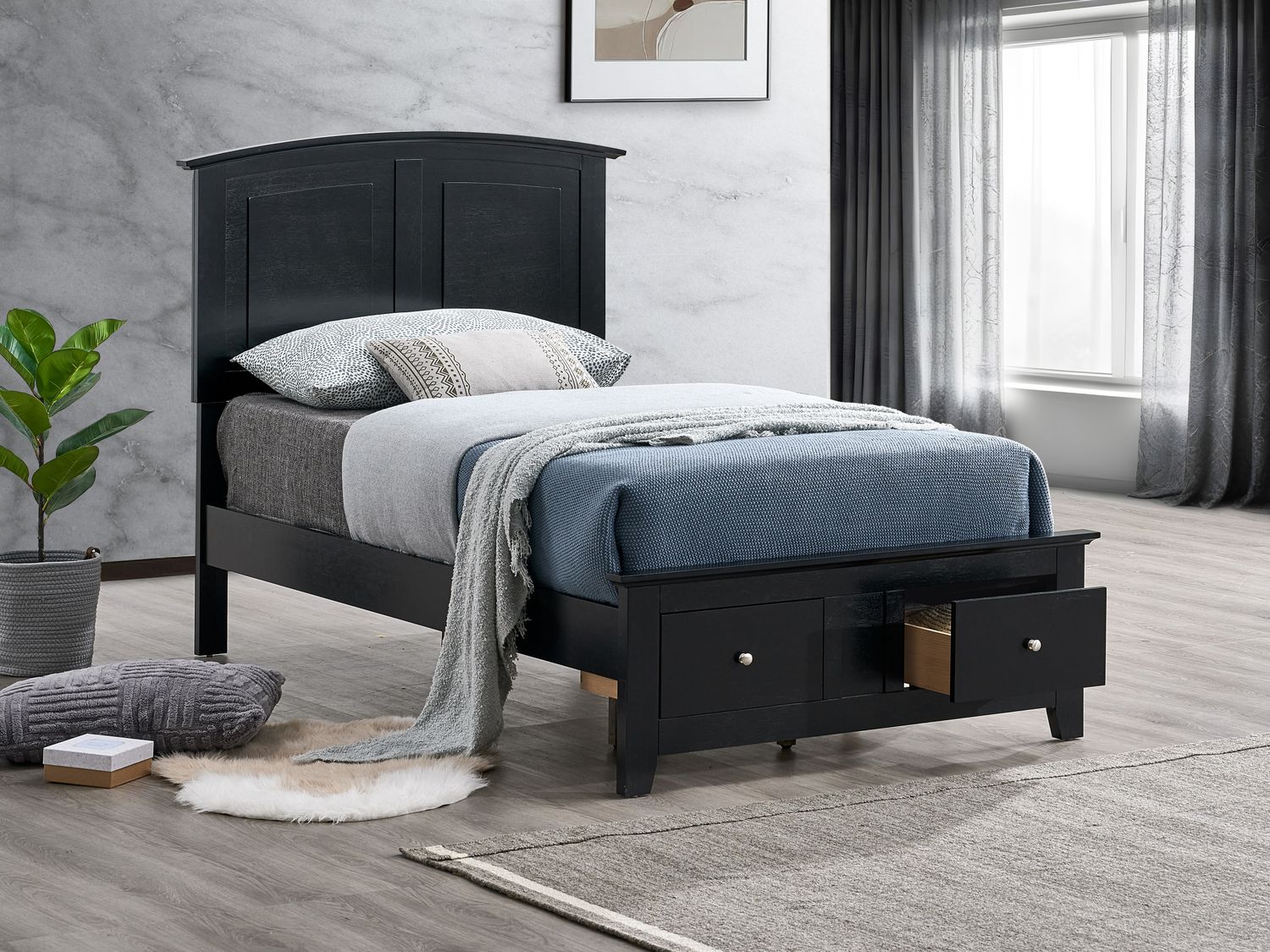 Hammond G5450B - TSB Twin Bed (Mattress Not Included), Black Hammond G5450B - TSB Twin Bed (Mattress Not Included), Black