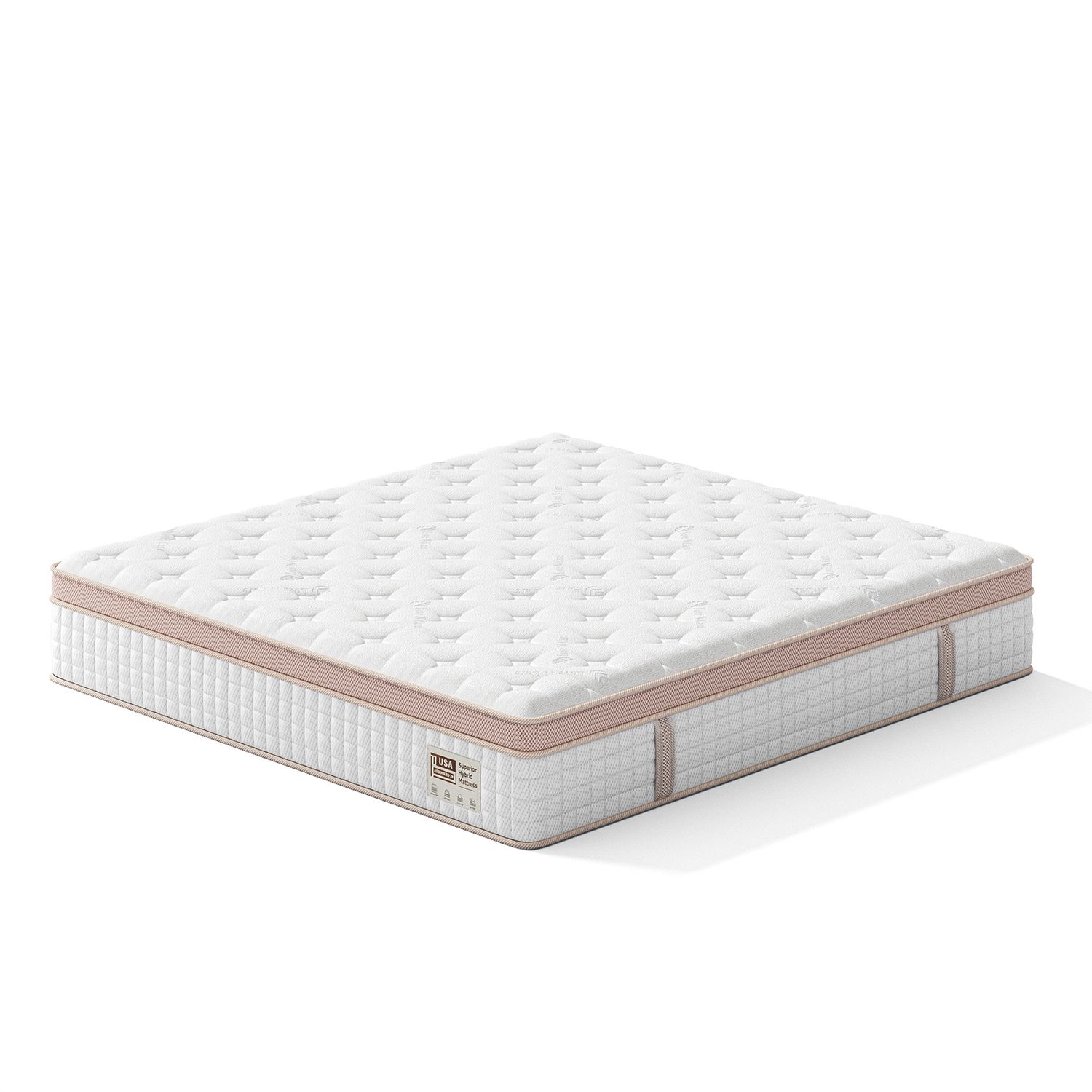 12 12" Firm Hybrid Mattress – King Size – Gel Memory Foam & Pocket