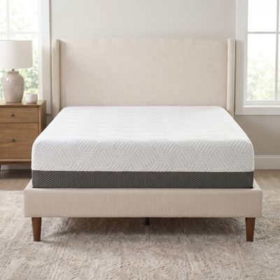 12 12" Twin Plush Gel Memory Foam Mattress with Temperature Regulating