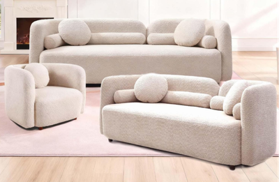 2+2+1, Luxury Modern Couch for Living Room - Light beige