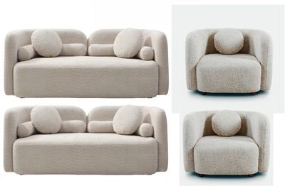 2211, Luxury Modern Couch for Living Room - Light beige