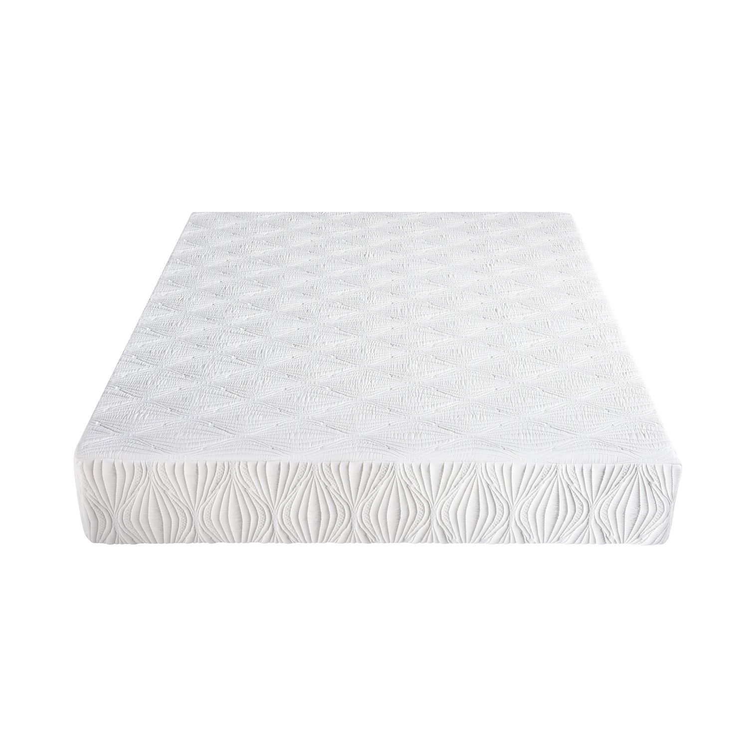 Visco Gel Infused Memory Foam Mattress in a Box - White Visco Gel Infused Memory Foam Mattress in a Box - White
