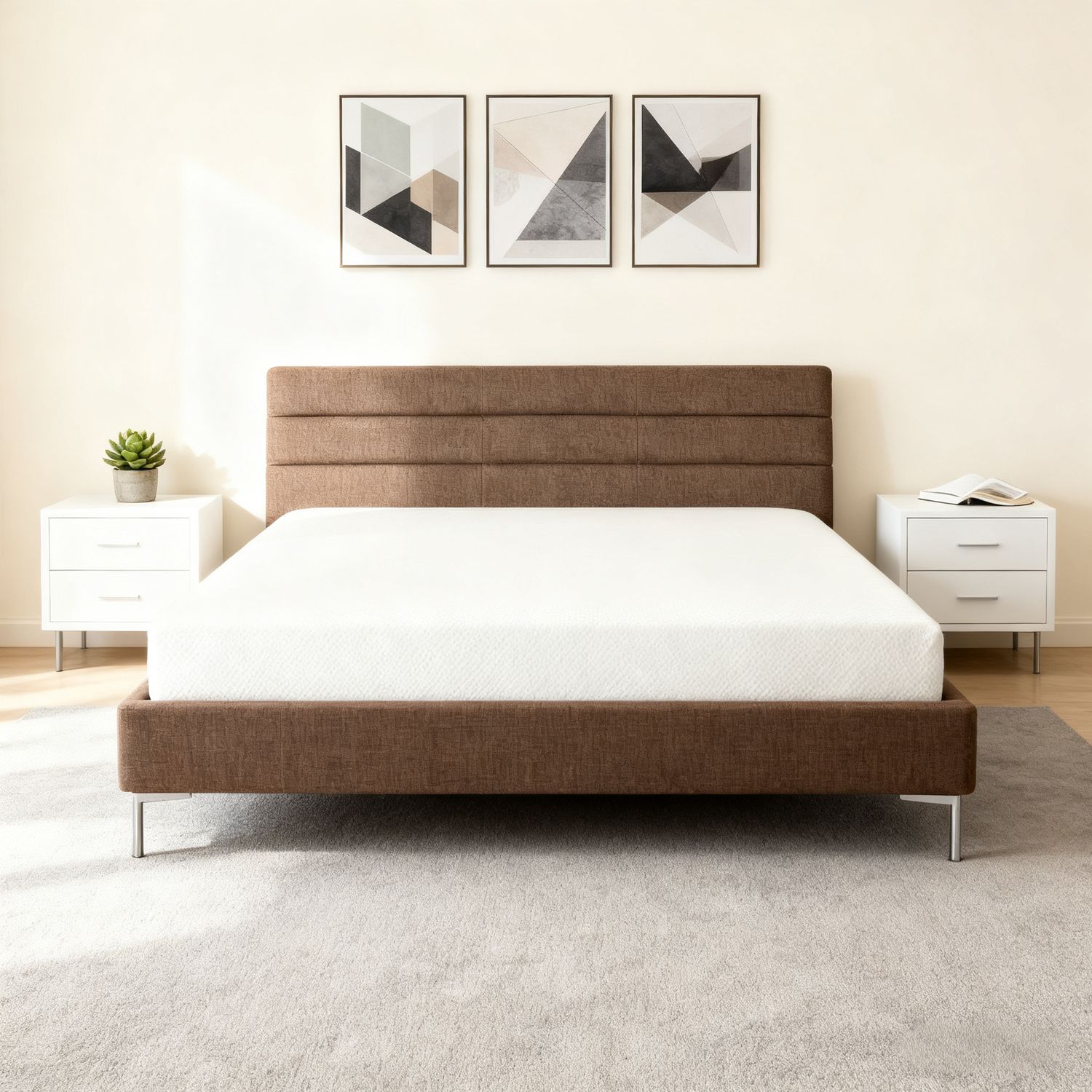 8 Twin Green Tea Memory Foam Mattress in Box - White 8 Twin Green Tea Memory Foam Mattress in Box - White