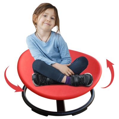 KIds Sensory Swivel Chair For Children With Autism - Red