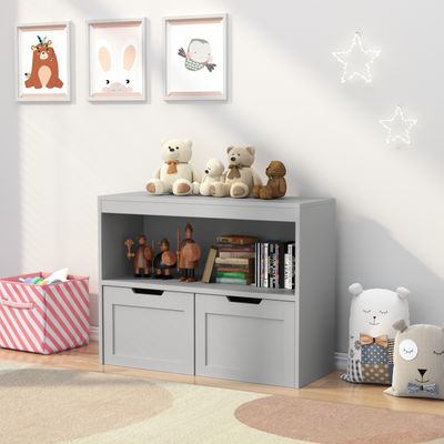Book Organizer, toy Storage Cabinet Organizer, Gray