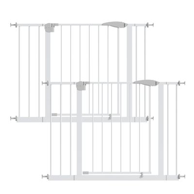 2 Pack 29.5 - 44.1" Wide Baby Gate for Stairs - White