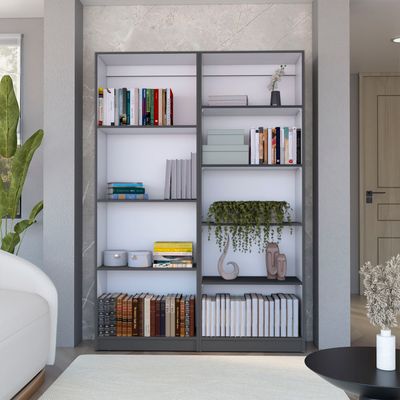 2 Piece Bookcase Living Room Set - Multicolor
