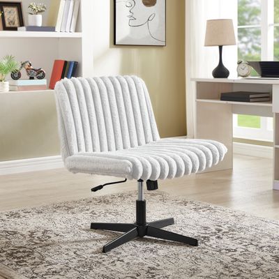 Blynn Adjustable Swivel Criss Cross Chair - Gray